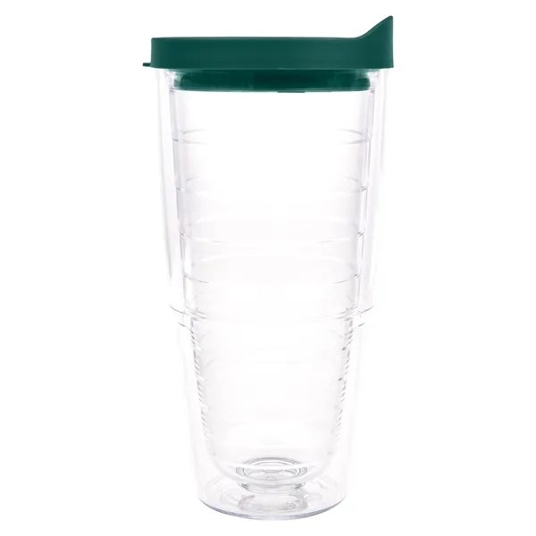 Clear Tumbler/Hunter Green Lid color option for Tervis® Classic Tumbler   24 Oz.