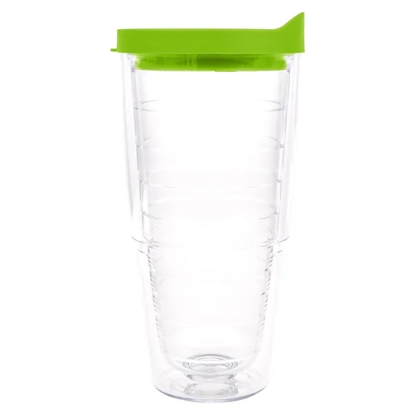 Clear Tumbler/Lime Lid color option for Tervis® Classic Tumbler   24 Oz.