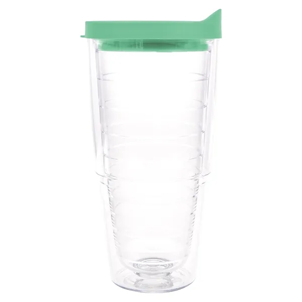 Clear Tumbler/Mangrove Green Mint Lid color option for Tervis® Classic Tumbler   24 Oz.