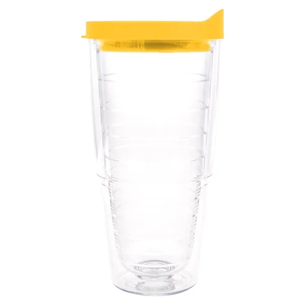 Clear Tumbler/Yellow Lid color option for Tervis® Classic Tumbler   24 Oz.