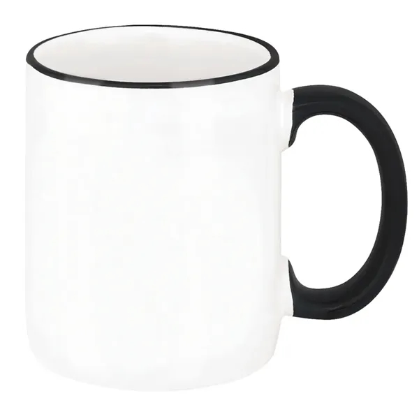White/Black color option for Two Tone Mug   11 Oz.