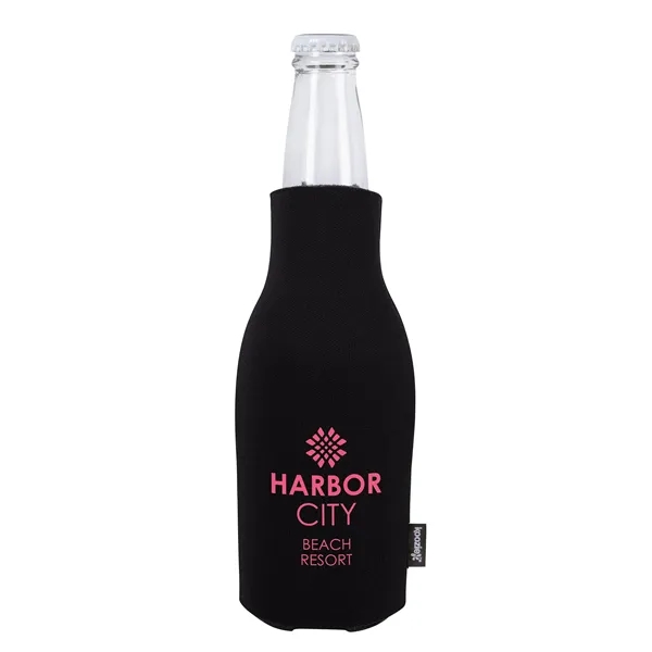 Black color option for Koozie® Zip Up Bottle Kooler With Opener