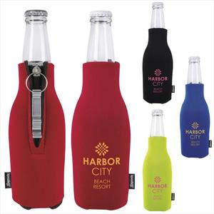 Photo of Koozie® Zip Up Bottle Kooler With Opener