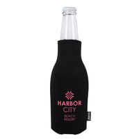 Koozie® Zip Up Bottle Kooler With Opener