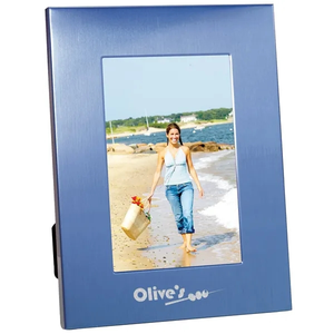 Photo of 4" X 6" Colorful Brushed Aluminum Frame