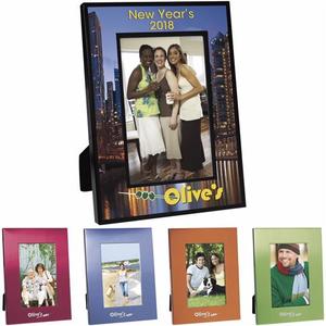 Photo of 4" X 6" Colorful Brushed Aluminum Frame