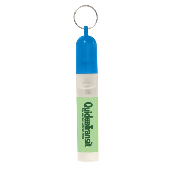 Clear/Blue color option for .17 Oz. Hand Sanitizer Spray
