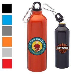 Photo of 24 Oz. Aluminum Sports Bottle W/ Carabiner & Twist Cap
