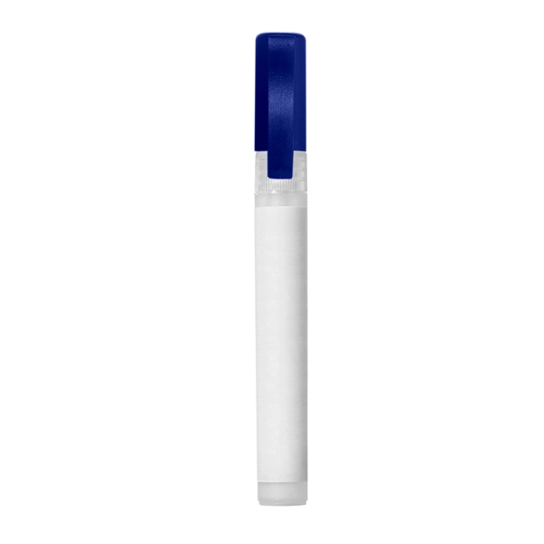 Translucent Blue color option for .34 Oz. Hand Sanitizer Spray Pump