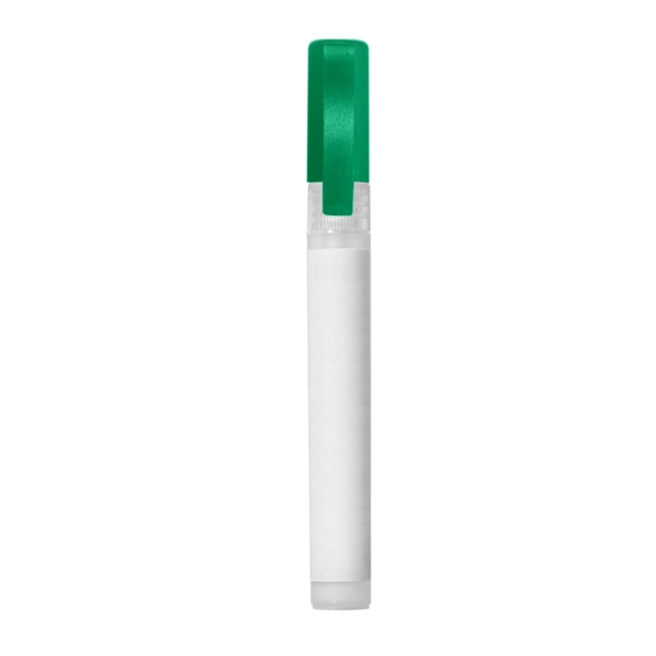 Translucent Green color option for .34 Oz. Hand Sanitizer Spray Pump