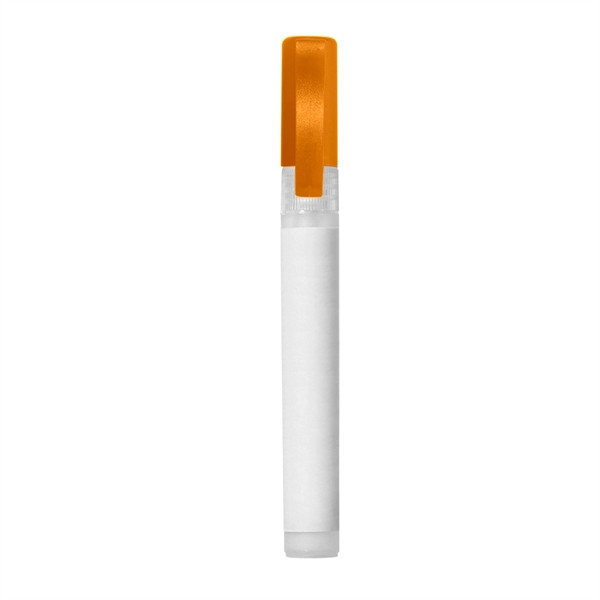 Translucent Orange color option for .34 Oz. Hand Sanitizer Spray Pump