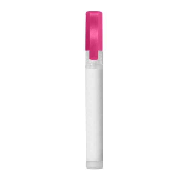 Translucent Pink color option for .34 Oz. Hand Sanitizer Spray Pump