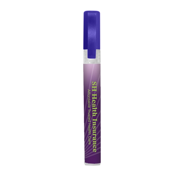 Translucent Purple color option for .34 Oz. Hand Sanitizer Spray Pump