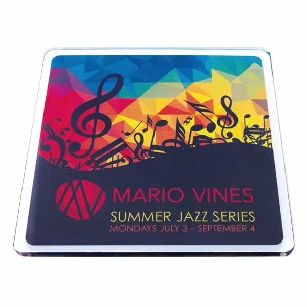 Clear color option for Square Acrylic Coaster