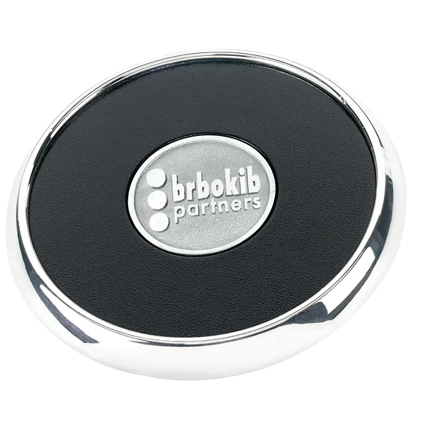 Black Rqc color option for Round Zinc Coaster