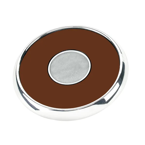 Brown Qc color option for Round Zinc Coaster