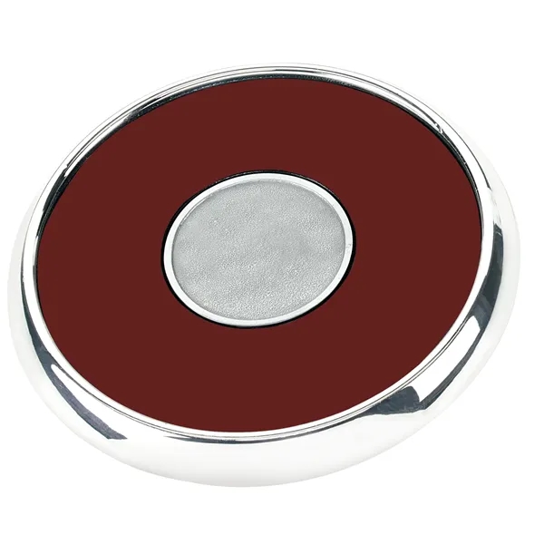 Burgundy Qc color option for Round Zinc Coaster