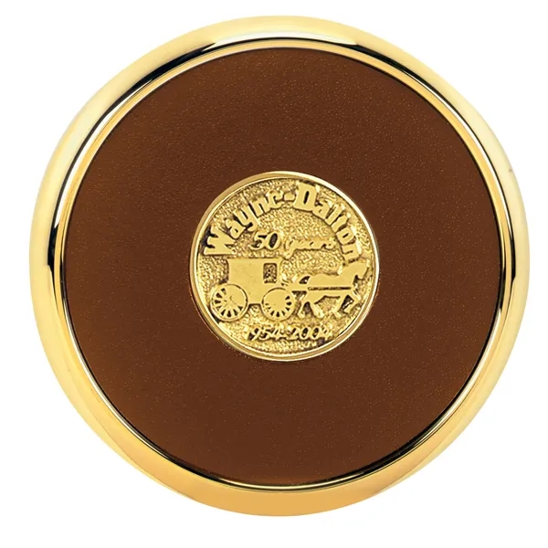 Brown Rqc color option for Round Brass Coaster