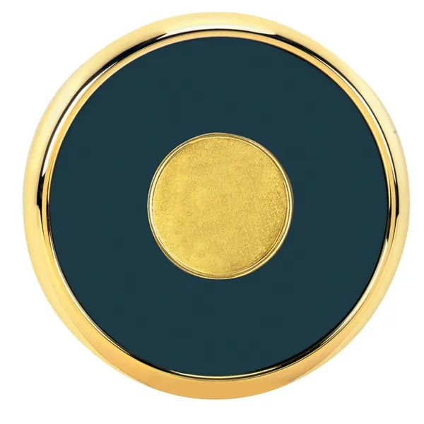 Navy Qc color option for Round Brass Coaster