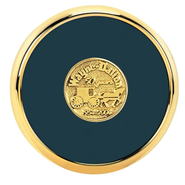 Navy Rqc color option for Round Brass Coaster