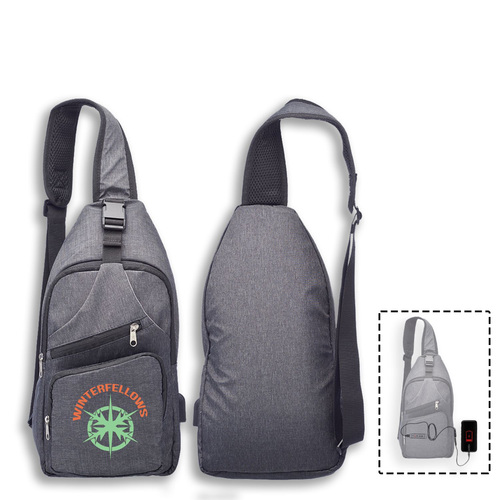 Photo of Crossbody Sling Traveller Backpack W/ Usb Port