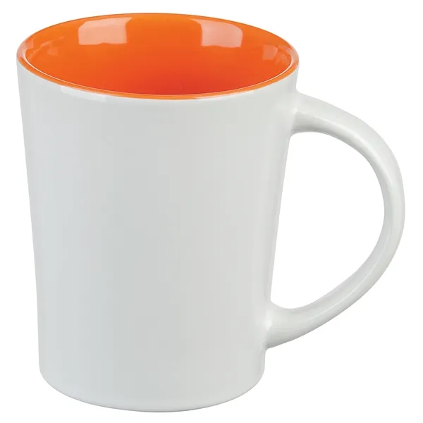 White/Orange color option for Citrus Mug   14 Oz.