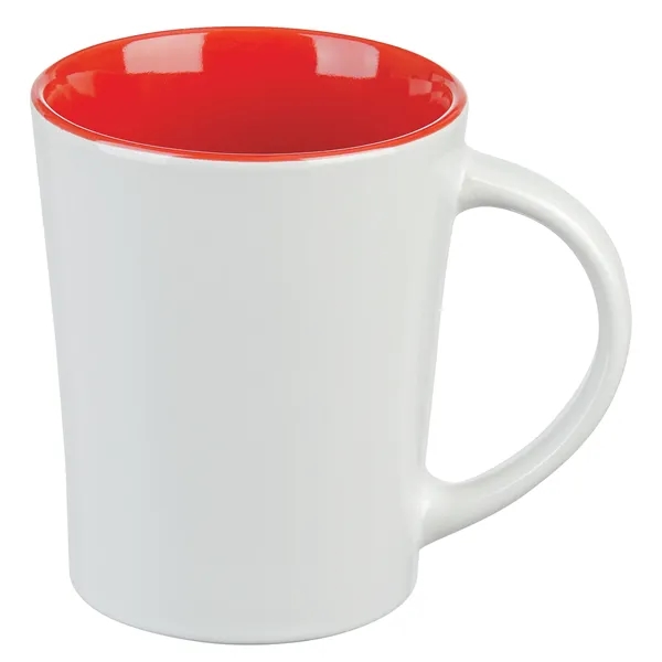White/Red color option for Citrus Mug   14 Oz.