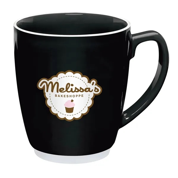 Black color option for Large Color Bistro With Accent Mug   20 Oz.