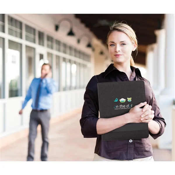 Charcoal color option for Trade Zippered Padfolio