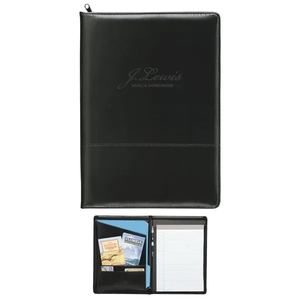 Photo of Script Zippered Padfolio
