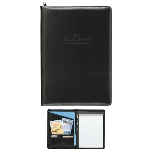 Main photo of Script Zippered Padfolio