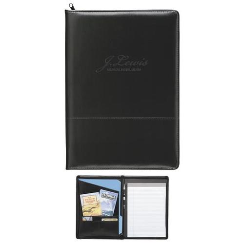 Photo of Script Zippered Padfolio