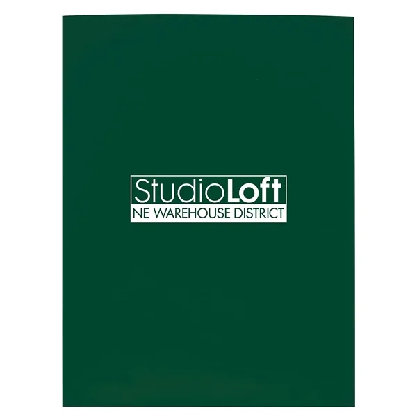 Hunter Green color option for Gloss Paper Folder