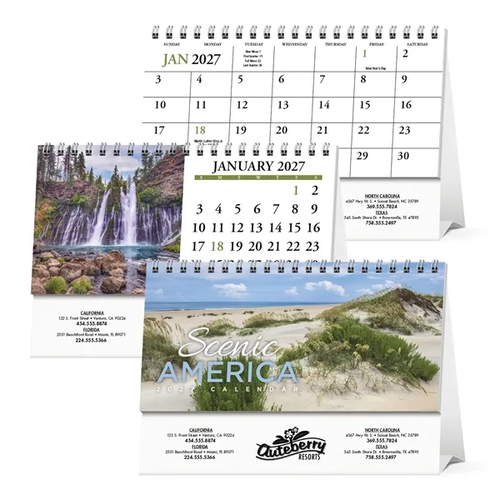 Photo of Scenic America Desk Tent Calendar