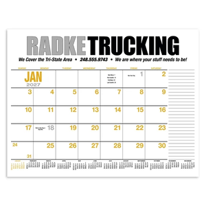 Photo of 13 Month Desk Pad Calendar