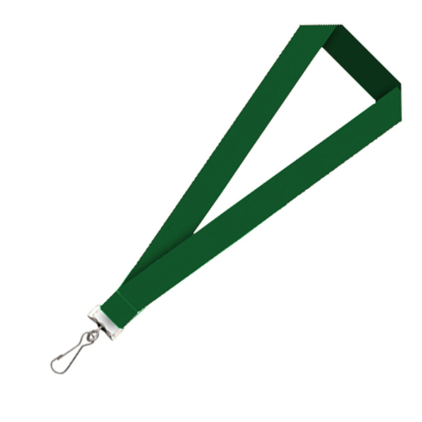 Forest Green color option for 3/4" Super Saver Polyester Lanyard