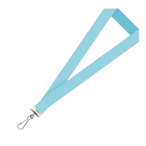 Light Blue Pms 305 C color option for 3/4" Super Saver Polyester Lanyard
