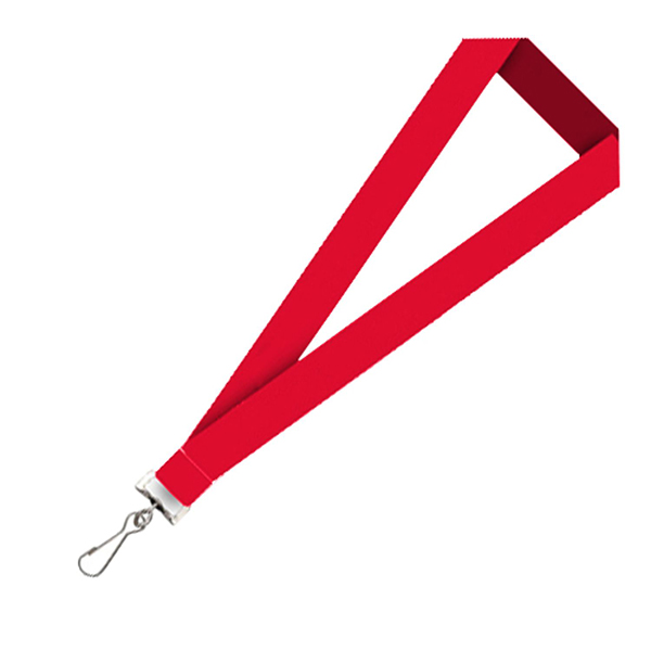 Red color option for 3/4" Super Saver Polyester Lanyard