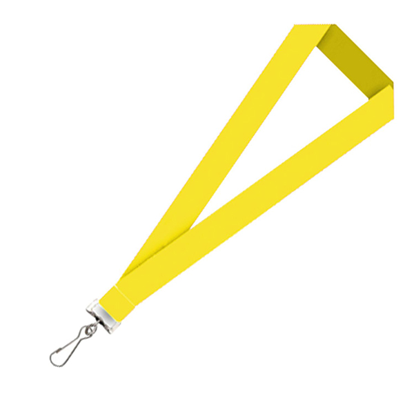 Yellow color option for 3/4" Super Saver Polyester Lanyard