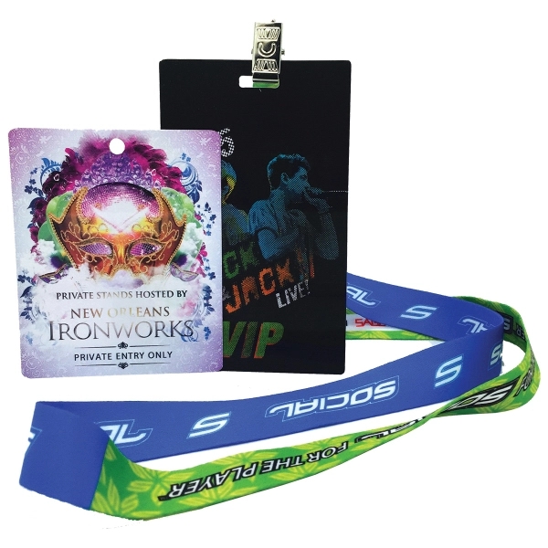 Any PMS Color color option for Usa Made 5/8 Inch Dye Sublimation Lanyard With Pvc Id Card