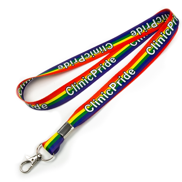 Free Pms Color Match color option for Combo Usa Made Dye Sublimated Lanyard With Badge Holder