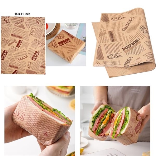 Photo of Grease Proof Kraft Food Wrap And Basket Liner Paper