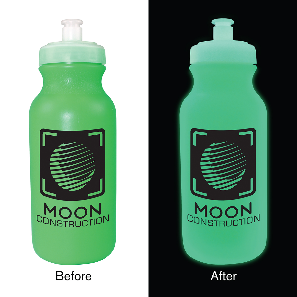 Neon Green color option for 20 Oz. Nite Glow Value Cycle Bottle With Push 'N Pull Cap