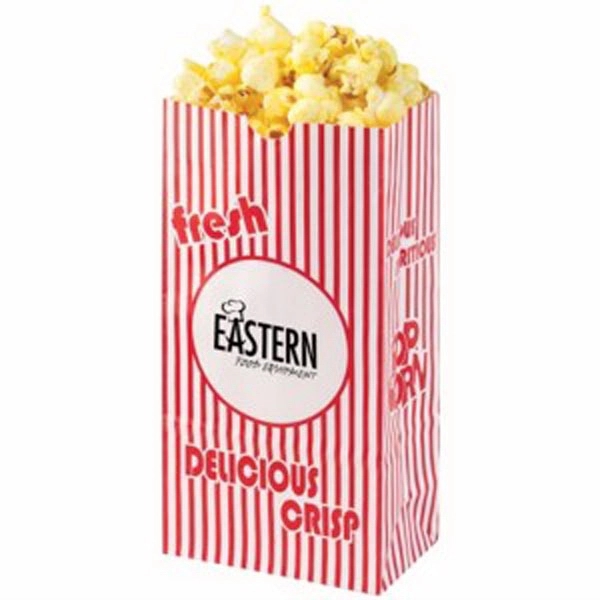 Red-White color option for Large Empty Popcorn Bag