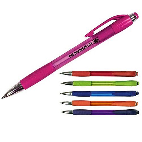 Photo of Mardi Gras Grip Pen, Blue Ink
