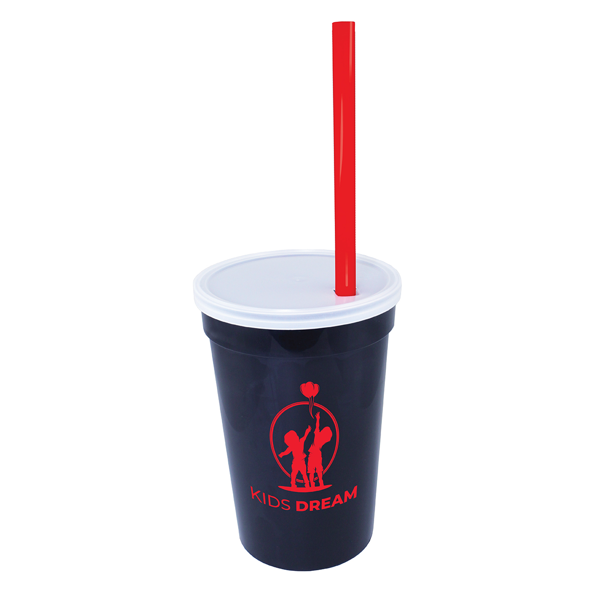 Black color option for 17 Oz. Smooth Cup/Straw/Lid Set