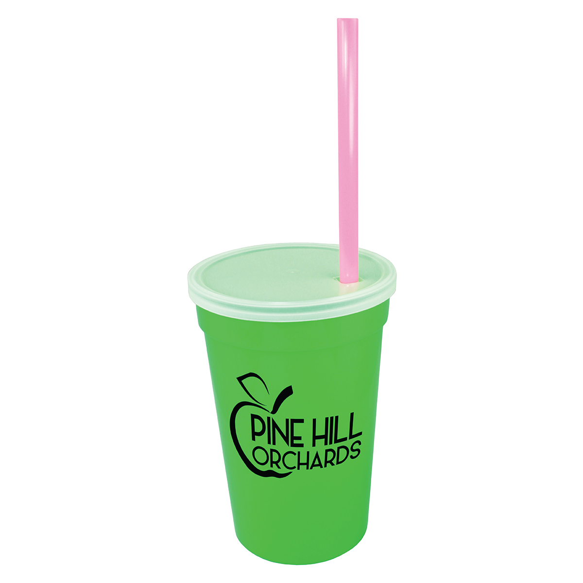 Neon Green color option for 17 Oz. Smooth Cup/Straw/Lid Set