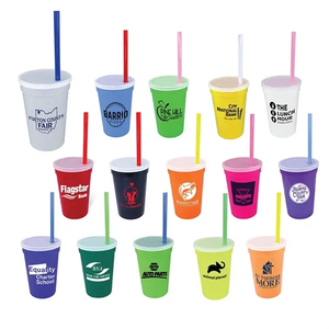 Photo of 17 Oz. Smooth Cup/Straw/Lid Set