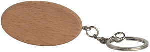 Photo of Oval Wooden Keyring