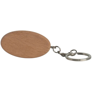 Photo of Oval Wooden Keyring